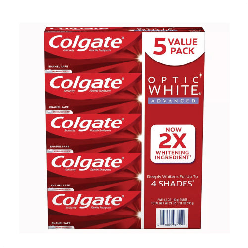 コルゲート Colgate オプティクホワイト・アドバンス（119g × 5本