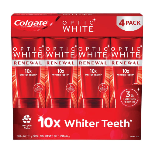 コルゲート Colgate オプティクホワイト・リニューアル（116g × 4本