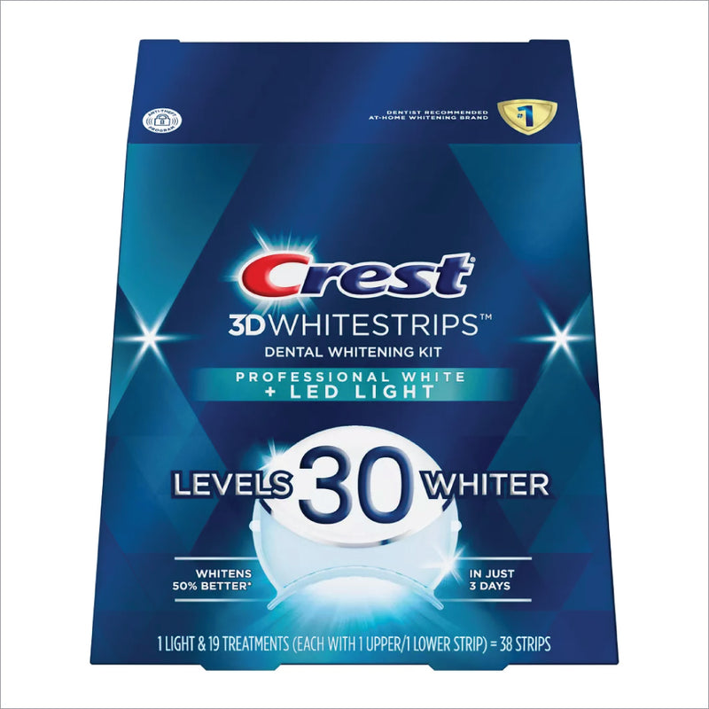 クレスト3Dホワイトストリップス Crest 3D Whitestrips Professional White（19日分） + LEDライト