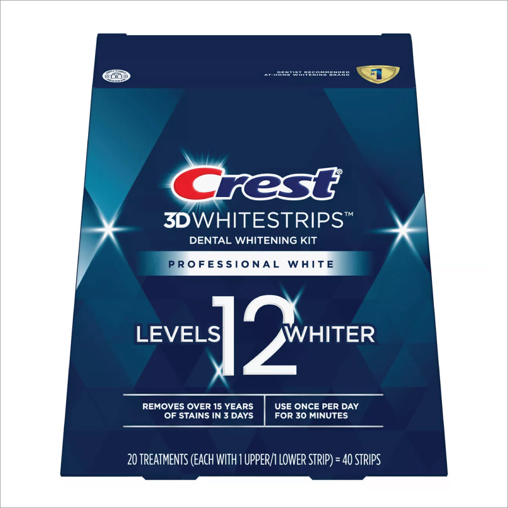 クレスト3Dホワイトストリップス Crest 3D Whitestrips Professional White（20日分） スマイル